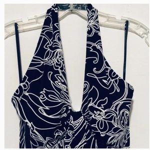 Floral Halter Dress Made in USA